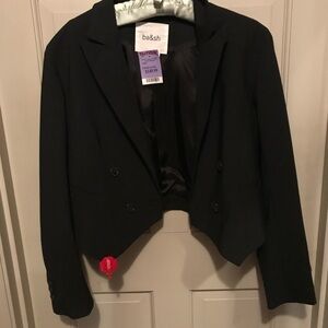 ba&sh Black Cropped Blazer